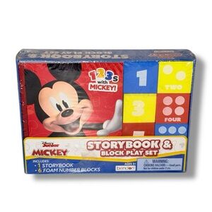 Disney Mickey Storybook Block Play Set- NEW